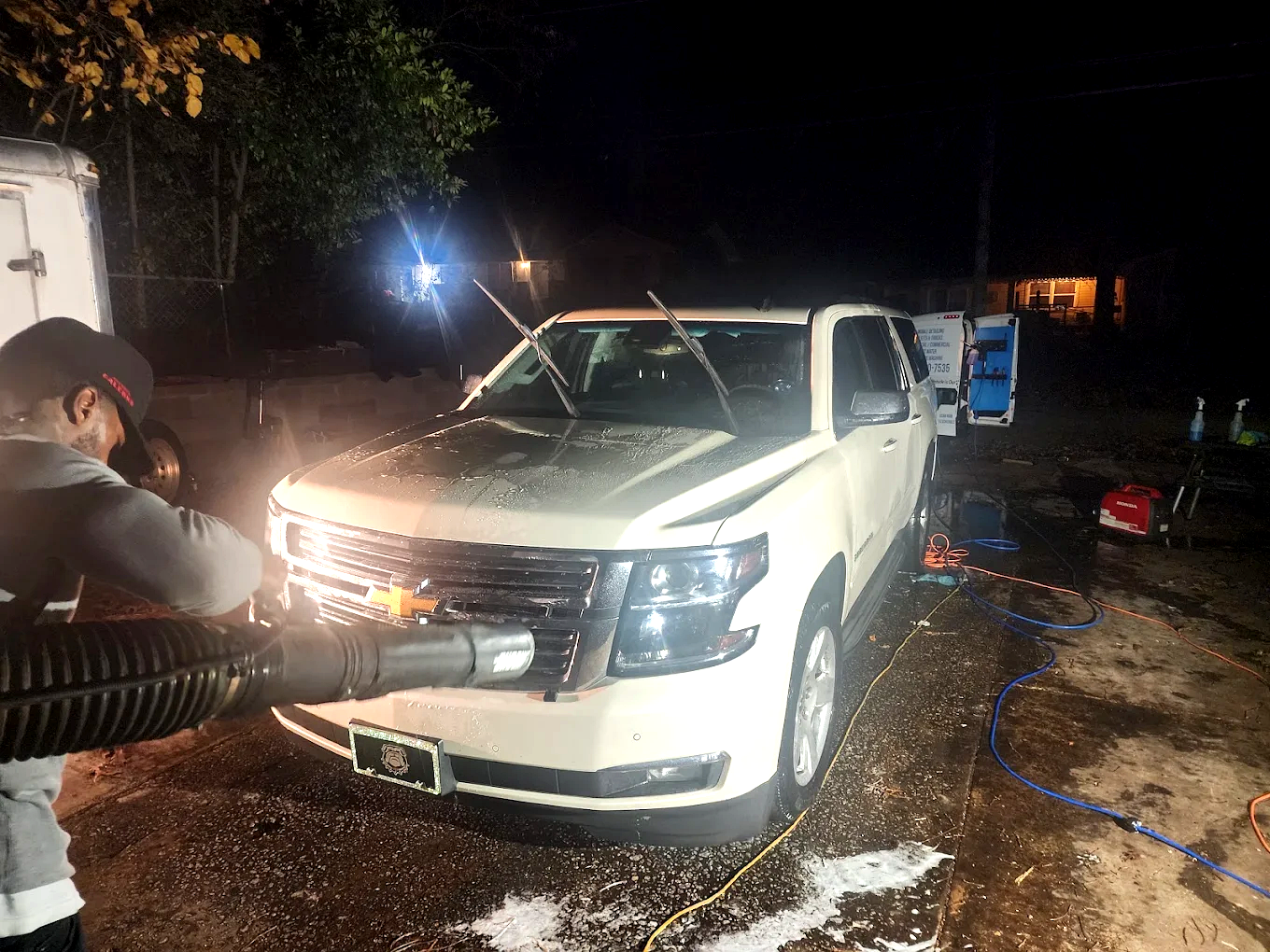 Chevy Tahoe Blower Dry - Power Plus Mobile Detailing