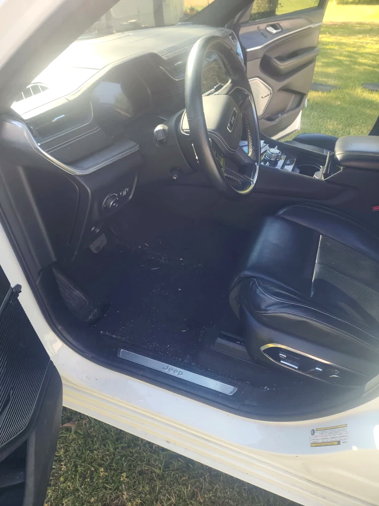 Jeep interior driver side cleaned - Stone Mountain, GA